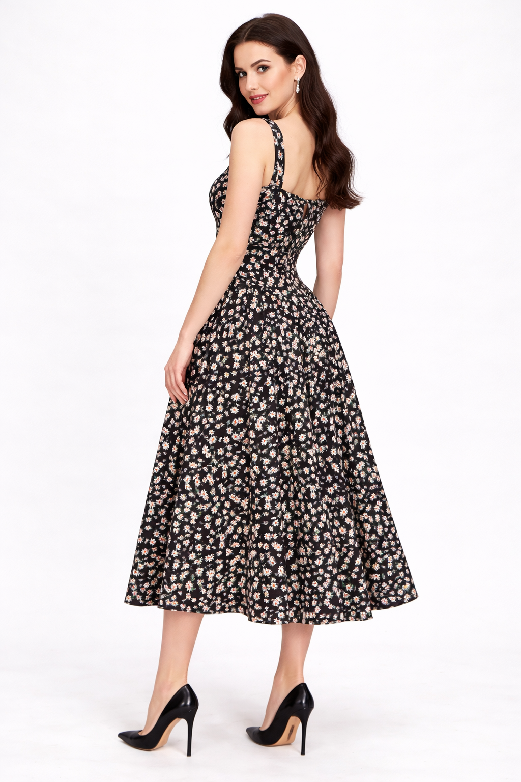 Purple Floral Corset Summer Spring Dress for Women