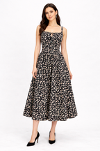 Purple Floral Corset Summer Spring Dress for Women