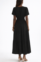 Black Women’s Summer Midi and Maxi Dress – with Pockets