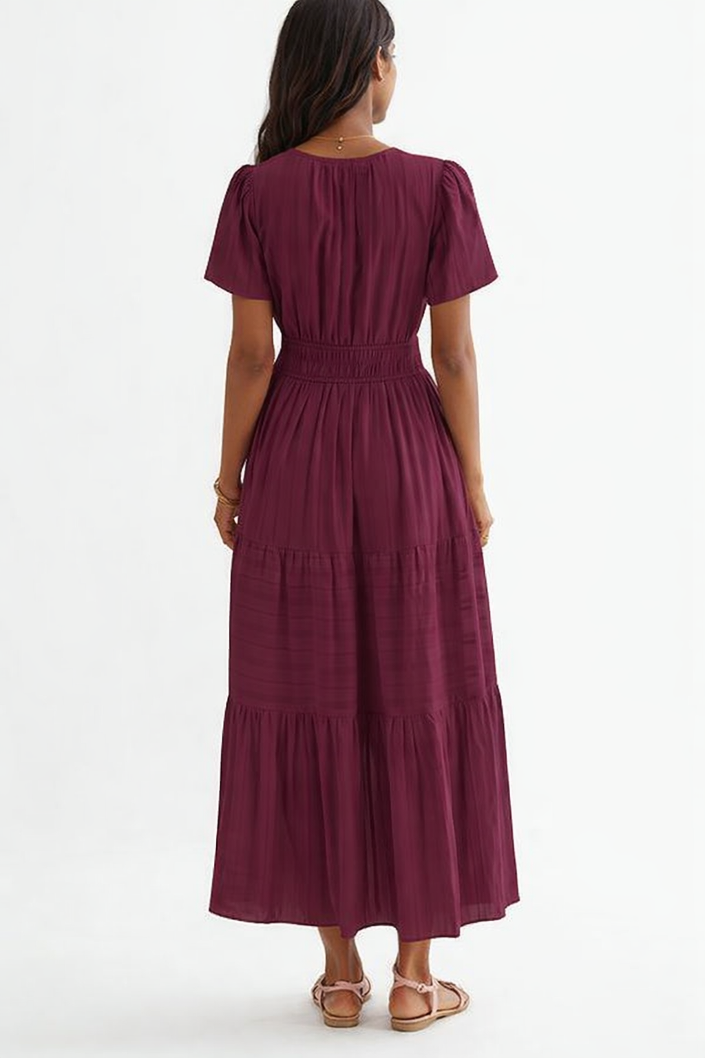 Red Wine Women’s Summer Midi and Maxi Dress – with Pockets