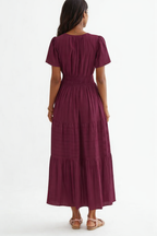 Red Wine Women’s Summer Midi and Maxi Dress – with Pockets